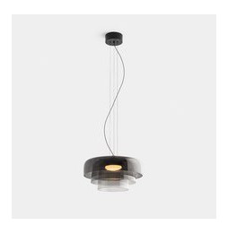 LedsC4 - Luminaria colgante Levels 3 Bodies diámetro 420mm y 320mm y 220mm LED 19 SW 2700-3000-4000K DALI2 negro 1255lm