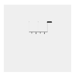 LedsC4 - Luminaria colgante Tubs Modular Track con 4 Spotlights LED 15 ON-OFF negro 1204lm