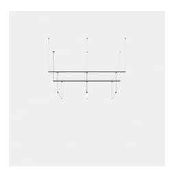 LedsC4 - Luminaria colgante Tubs Modular Track con 3 Lineal 900mm LED 46 3000K ON-OFF negro 3381lm
