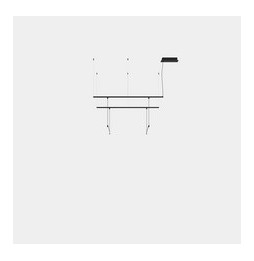 LedsC4 - Luminaria colgante Tubs Modular Track con 2 Lineal 600mm LED 20.5 3000K DALI negro 1504lm