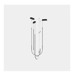 LedsC4 - Luminaria colgante Tubs Modular Triplex Arch Cross LED 136 3000K DALI negro 10302lm