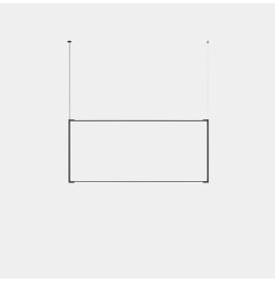 LedsC4 - Luminaria colgante Tubs Modular Rectangular Vertical LED 117.5 3000K ON-OFF negro 3936lm
