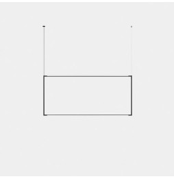 LedsC4 - Luminaria colgante Tubs Modular Rectangular Vertical LED 117.5 3000K ON-OFF negro 3936lm