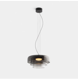 LedsC4 - Luminaria colgante Levels 3 Bodies diámetro 420mm y 320mm y 220mm LED 19 SW 2700-3000-4000K Casambi negro 1255lm