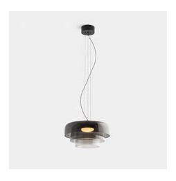 LedsC4 - Luminaria colgante Levels 3 Bodies diámetro 420mm y 320mm y 220mm LED 19 SW 2700-3000-4000K Casambi negro 1255lm