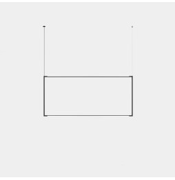 LedsC4 - Luminaria colgante Tubs Modular Rectangular Horizontal LED 117.5 3000K DALI negro 3936lm