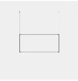 LedsC4 - Luminaria colgante Tubs Modular Rectangular Horizontal LED 117.5 3000K DALI negro 3936lm