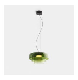 LedsC4 - Luminaria colgante Levels 3 Bodies diámetro 420mm y 320mm y 220mm LED 19 SW 2700-3000-4000K Casambi negro 1255lm