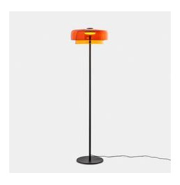 LedsC4 - Luminaria pie de salón Levels 2 Bodies diámetro 420mm y 320mm LED 17 SW 2700-3000-4000K Push negro 681lm