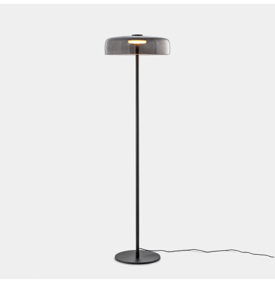 LedsC4 - Luminaria pie de salón Levels 1 Body diámetro 420mm LED 17 SW 2700-3000-4000K Push negro 681lm