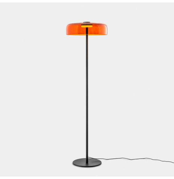 LedsC4 - Luminarai pie de salón Levels 1 Body diámetro 420mm LED 17 SW 2700-3000-4000K Push negro 681lm