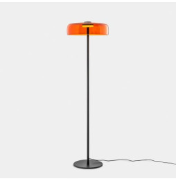 LedsC4 - Luminarai pie de salón Levels 1 Body diámetro 420mm LED 17 SW 2700-3000-4000K Push negro 681lm