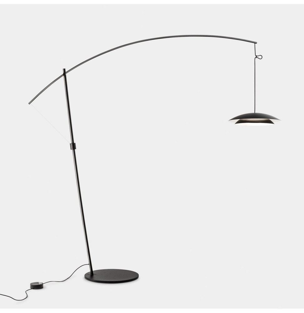 LedsC4 - Luminaria pie de salón Noway Big LED 25.4 SW 2700-3000-4000K PUSH negro 813lm