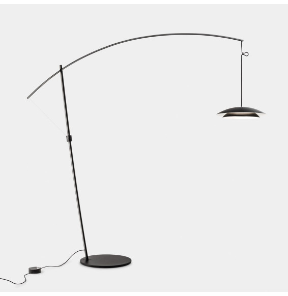 LedsC4 - Luminaria pie de salón Noway Big LED 25.4 SW 2700-3000-4000K PUSH negro 813lm
