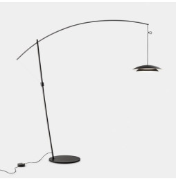 LedsC4 - Luminaria pie de salón Noway Big LED 25.4 SW 2700-3000-4000K PUSH negro 813lm