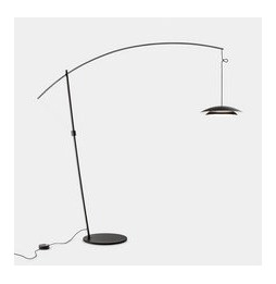 LedsC4 - Luminaria pie de salón Noway Big LED 25.4 SW 2700-3000-4000K PUSH negro 813lm