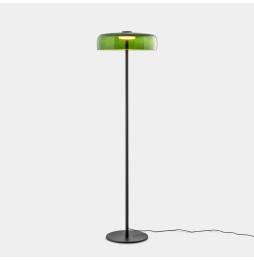 LedsC4 - Luminaria pie de salón Levels 1 Body diámetro 420mm LED 17 SW 2700-3000-4000K Push negro 681lm