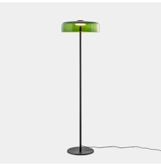 LedsC4 - Luminaria pie de salón Levels 1 Body diámetro 420mm LED 17 SW 2700-3000-4000K Push negro 681lm