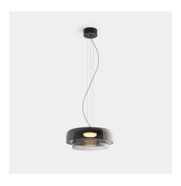 LedsC4 - Luminaria colgante Levels 2 Bodies diámetro 420mm y 320mm LED 19 SW 2700-3000-4000K DALI2 negro 1255lm
