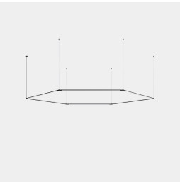 LedsC4 - Luminaria colgante Tubs Modular Hexagon LED 147 3000K DALI negro 5058lm