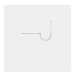 LedsC4 - Luminaria colgante Tubs Modular Lineal simple con Arch LED 31 3000K DALI negro 2307lm
