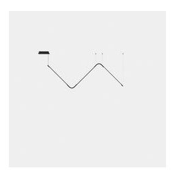 LedsC4 - Luminaria colgante Tubs Modular Lineal Triangular LED 31 3000K DALI negro 2256lm