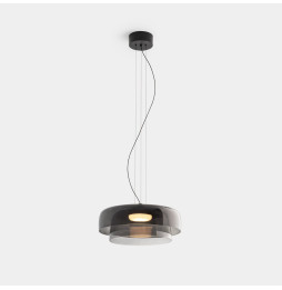 LedsC4 - Luminaria colgante Levels 2 Bodies diámetro 420mm y 320mm LED 19 SW 2700-3000-4000K DALI2 negro 1255lm