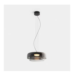 LedsC4 - Luminaria colgante Levels 2 Bodies diámetro 420mm y 320mm LED 19 SW 2700-3000-4000K DALI2 negro 1255lm