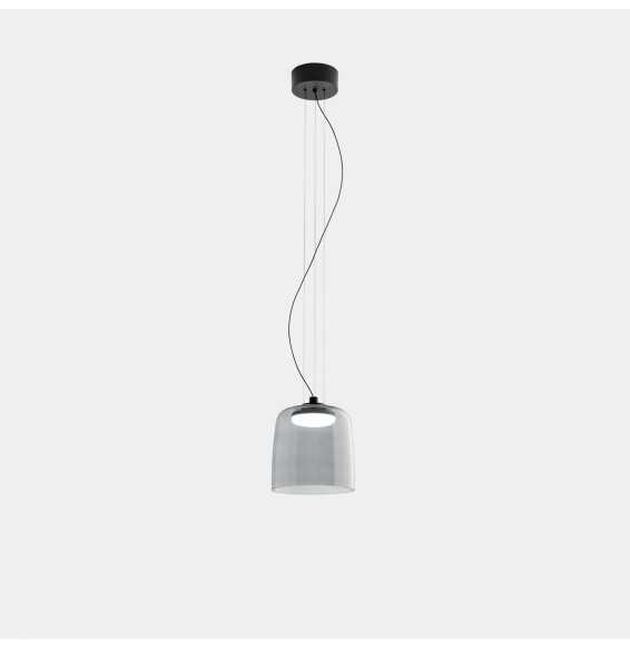 LedsC4 - Luminaria colgante Levels 1 Body diámetro 220mm LED 19 SW 2700-3000-4000K DALI2 negro 1255lm