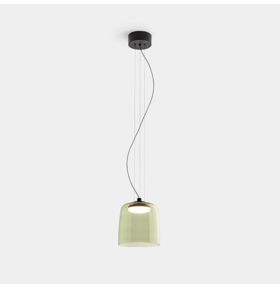 LedsC4 - Luminaria colgante Levels 1 Body diámetro 220mm LED 19 SW 2700-3000-4000K DALI2 negro 1255lm