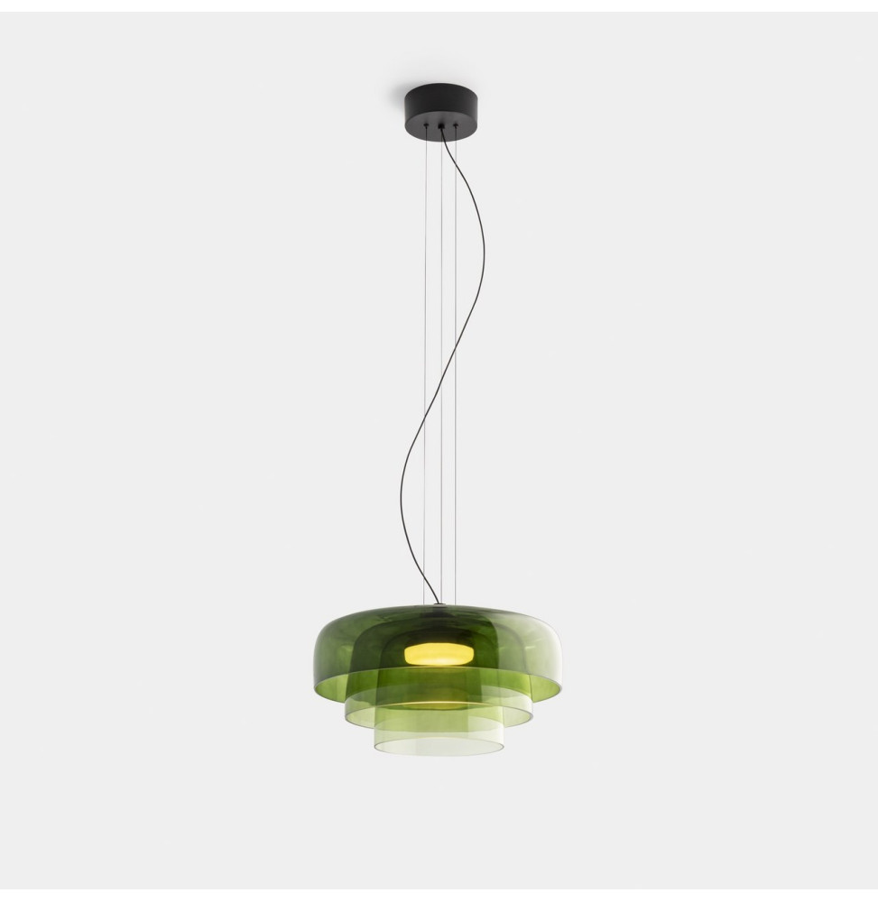 LedsC4 - Luminaria colgante Levels 3 Bodies diámetro 420mm y 320mm y 220mm LED 19 SW 2700-3000-4000K PHASE CUT negro 1255lm LedsC4 - Luminaria colgante Levels 3 Bodies diámetro 420mm y 320mm y 220mm LED 19 SW 2700-3000-4000K PHASE CUT negro 1255lm