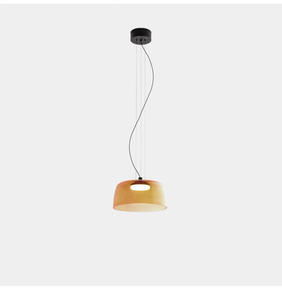 LedsC4 - Luminaria colgante Levels 1 Body diámetro 320mm LED 19 SW 2700-3000-4000K PHASE CUT negro 1255lm