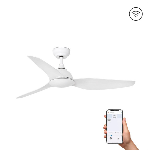 FARO - Ventilador SIOUX diámetro 1320mm 3 palas S/R blanco