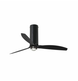 FARO - Ventilador TUBE FAN 1280mm negro mate palas negras 17W 3000K