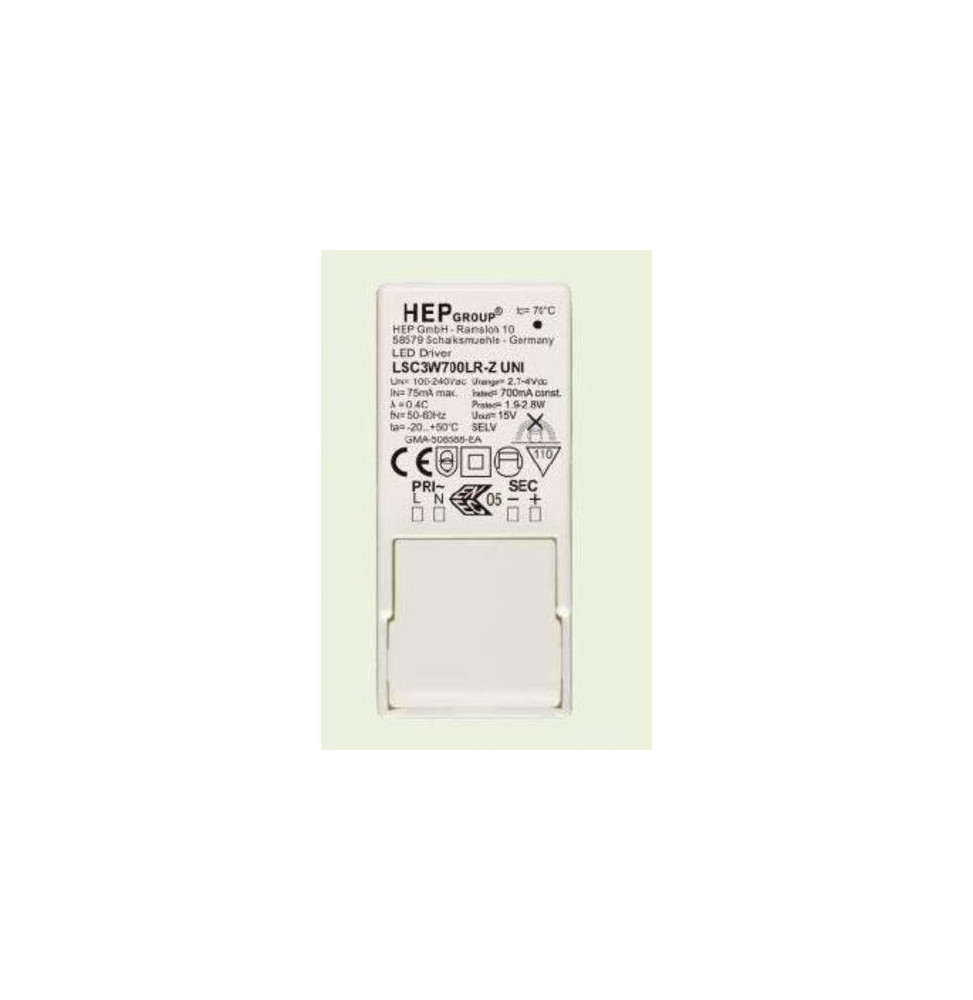 LedsC4 - Driver no dimable 1W-3.50W 90-264V 350mA LedsC4 - Driver no dimable 1W-3.50W 90-264V 350mA