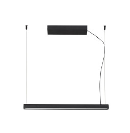 FARO - Luminaria colgante VICO 60 15W 2700K florón superficie negro