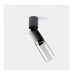LedsC4 - Proyector Iris Spotlight superficie grande Pipe 12.5 3000K CRI 90 41.3° ON-OFF oro/oro/transparente 952lm