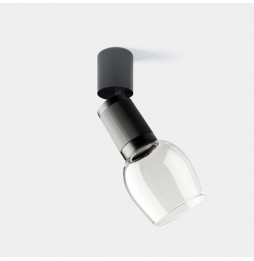 LedsC4 - Proyector Iris Spotlight superficie grande Glass 6.3 4000K CRI 90 28.9° ON-OFF oro/oro/oro 461lm