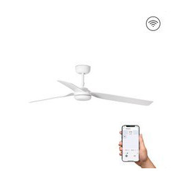 FARO - Ventilador PUNT Ø1300mm blanco 3 palas blancas S/R