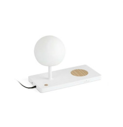 FARO - Lámpara sobremesa derecha NIKO PC LED 7W 3000K inducción