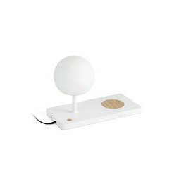 FARO - Lámpara sobremesa derecha NIKO PC LED 7W 3000K inducción