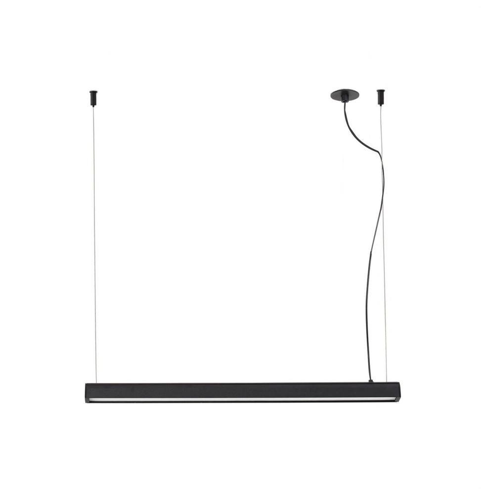 FARO - Luminaria colgante VICO 60 15W 2700K florón empotrar negro