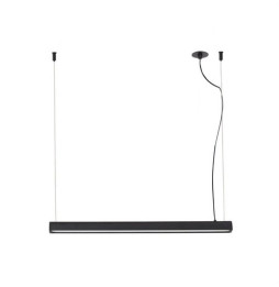 FARO - Luminaria colgante VICO 60 15W 2700K florón empotrar negro