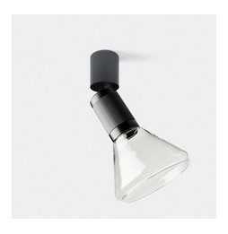 LedsC4 - Proyector Iris Spotlight superficie grande Cone 6.3 4000K CRI 90 44.3° ON-OFF gris/gris/gris 707lm