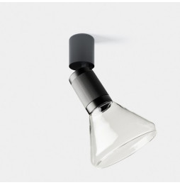 LedsC4 - Proyector Iris Spotlight superficie grande Cone 6.3 4000K CRI 90 17.4° DALI-2 gris/gris/transparente 607lm