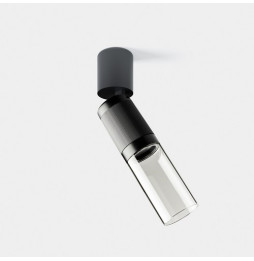 LedsC4 - Proyector Iris Spotlight superficie grande Pipe 12.5 4000K CRI 90 41.3° ON-OFF oro/oro/transparente 1023lm