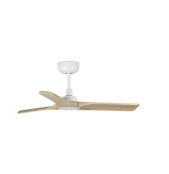 FARO - Luminaria ventilador HEYWOOD diámetro 900mm 3 palas madera clara blanco