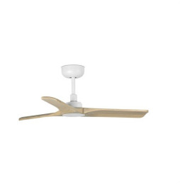 FARO - Luminaria ventilador HEYWOOD diámetro 900mm 3 palas madera clara blanco