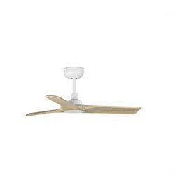 FARO - Luminaria ventilador HEYWOOD diámetro 900mm 3 palas madera clara blanco