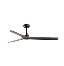 FARO - Luminaria ventilador HEYWOOD diámetro 1320mm 3 palas madera oscura negro